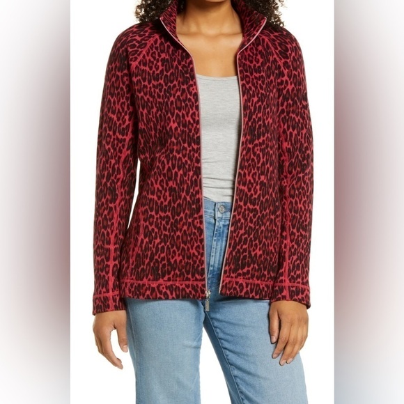 Tommy Bahama Cat's Meow Aruba Full-Zip Sweatshirt Tango Red 0113 - Picture 3 of 15